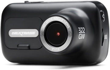 NEXTBASE 322GW Dash Cam, Full 1080p/60fps HD Recording, 140° Wide Angle, Wi-fi GPS Bluetooth App Enabled, Parking Mode, Night Vision, Loop Recording, Automatic Power & Crash Detection - Imported from UK